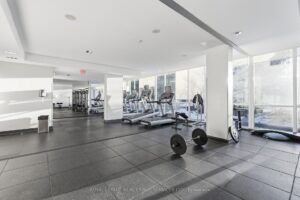 Fully equipped fitness centre with cardio and strength-training equipment.