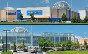 Nearby shopping amenities featuring Walmart and surrounding retail destinations.